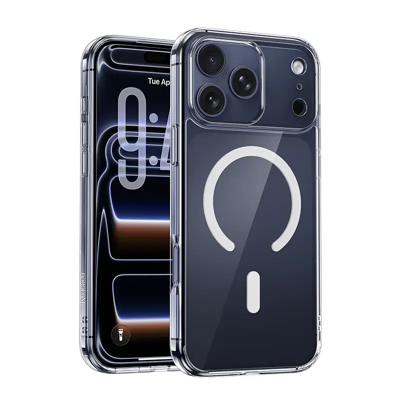 Borofone BI5 Ice Shield maciņš telefonam iPhone 17 Pro caurspīdīgs