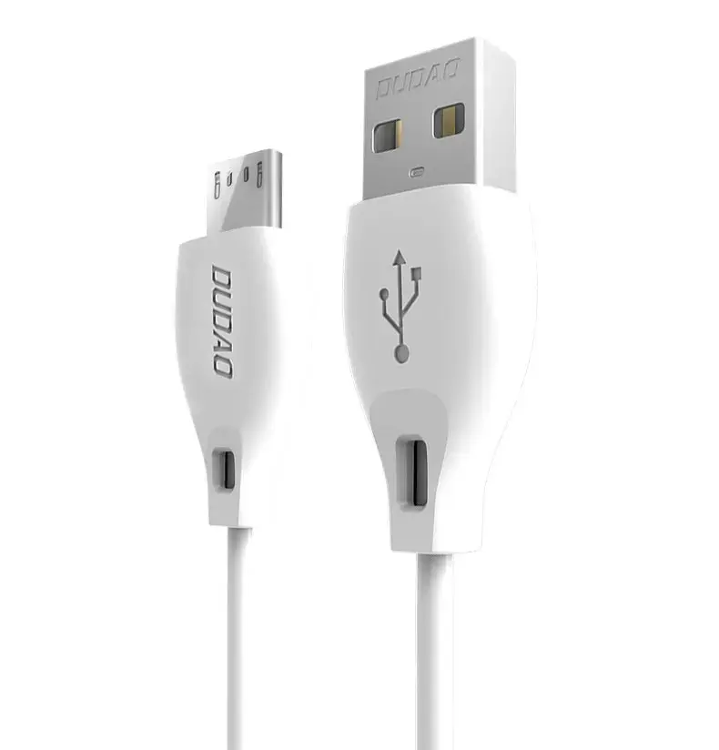 Dudao L4M datu pārraides un uzlādes vads | USB-A uz Micro USB | 12W | 2m | balts
