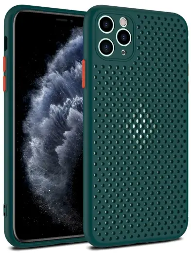 Fusion Breathe Silicone maciņš telefonam iPhone 12 Pro Max zaļš