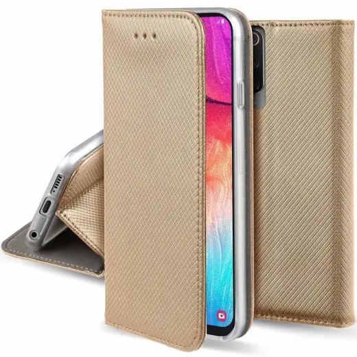 Fusion Magnet telefono dėklas Redmi 8 auksinis