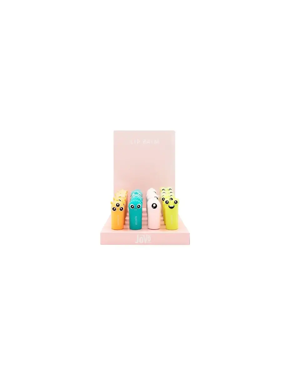 JOVO DISPLAY MONSTERS LIP BALM STICK EXPOSITOR 20 UDS