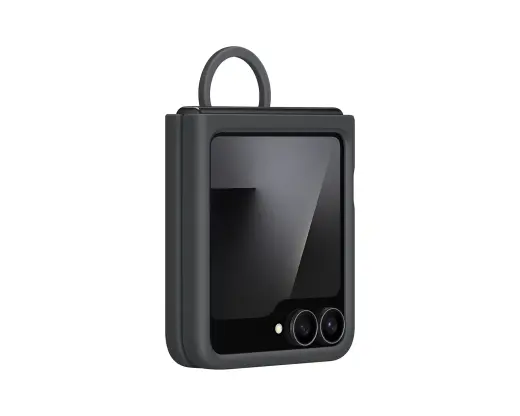 Samsung EF-PF741TBE maciņš ar statīvu telefonam Samsung Galaxy Z Flip 6 (F741) | Z Flip 7 FE (F761) melns (Bojāts iepakojums)