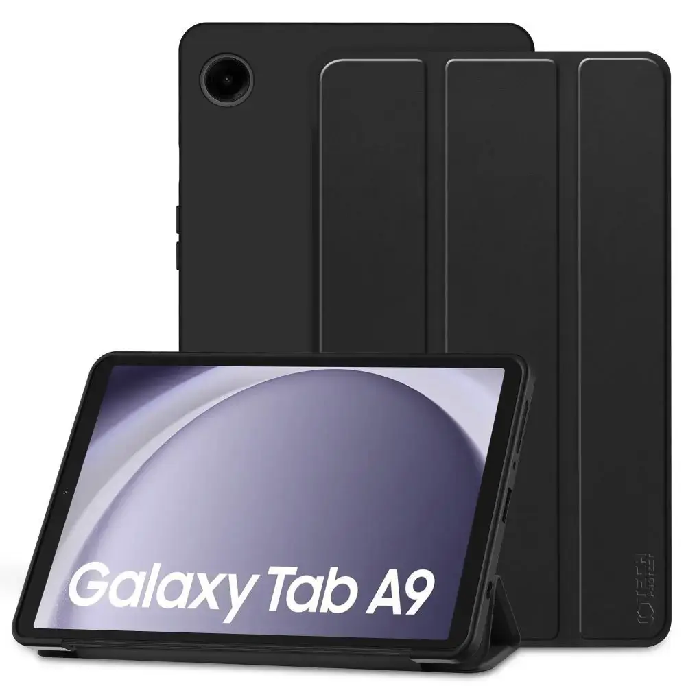 Tech-Protect SmartCase planšetdatora maciņš Galaxy Tab A9 melns