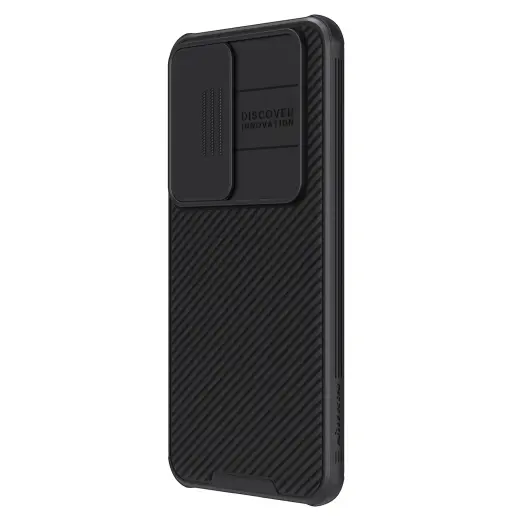 Nillkin CamShield PRO telefoni ümbris Samsung Galaxy S24 (S921) must (kaamera kaitsega)