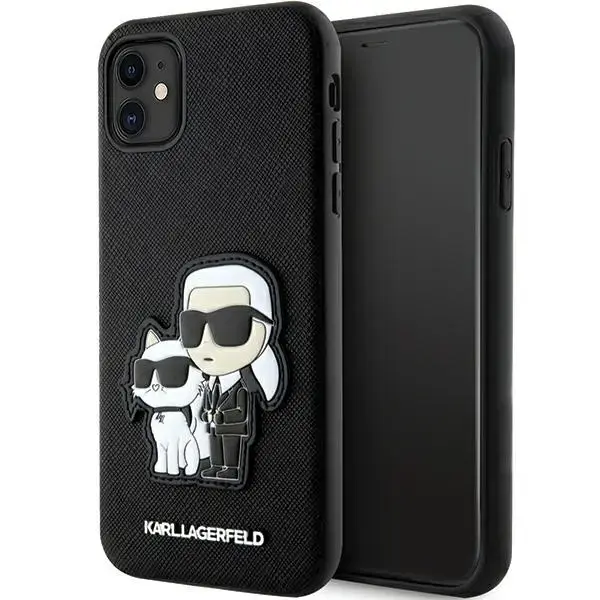 Karl Lagerfeld PU Saffiano Karl and Choupette NFT telefoni ümbris iPhone 11 must