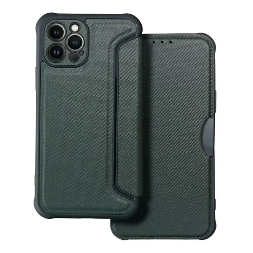 Fusion Razor knyginio tipo telefono dėklas Redmi 12C žalias