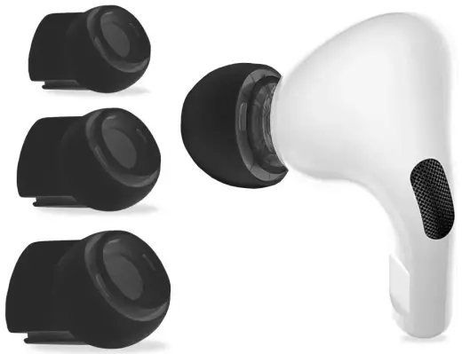 Tech-Protect kõrvaotsad AirPods Pro 1/2 jaoks (3 tk) - mustad