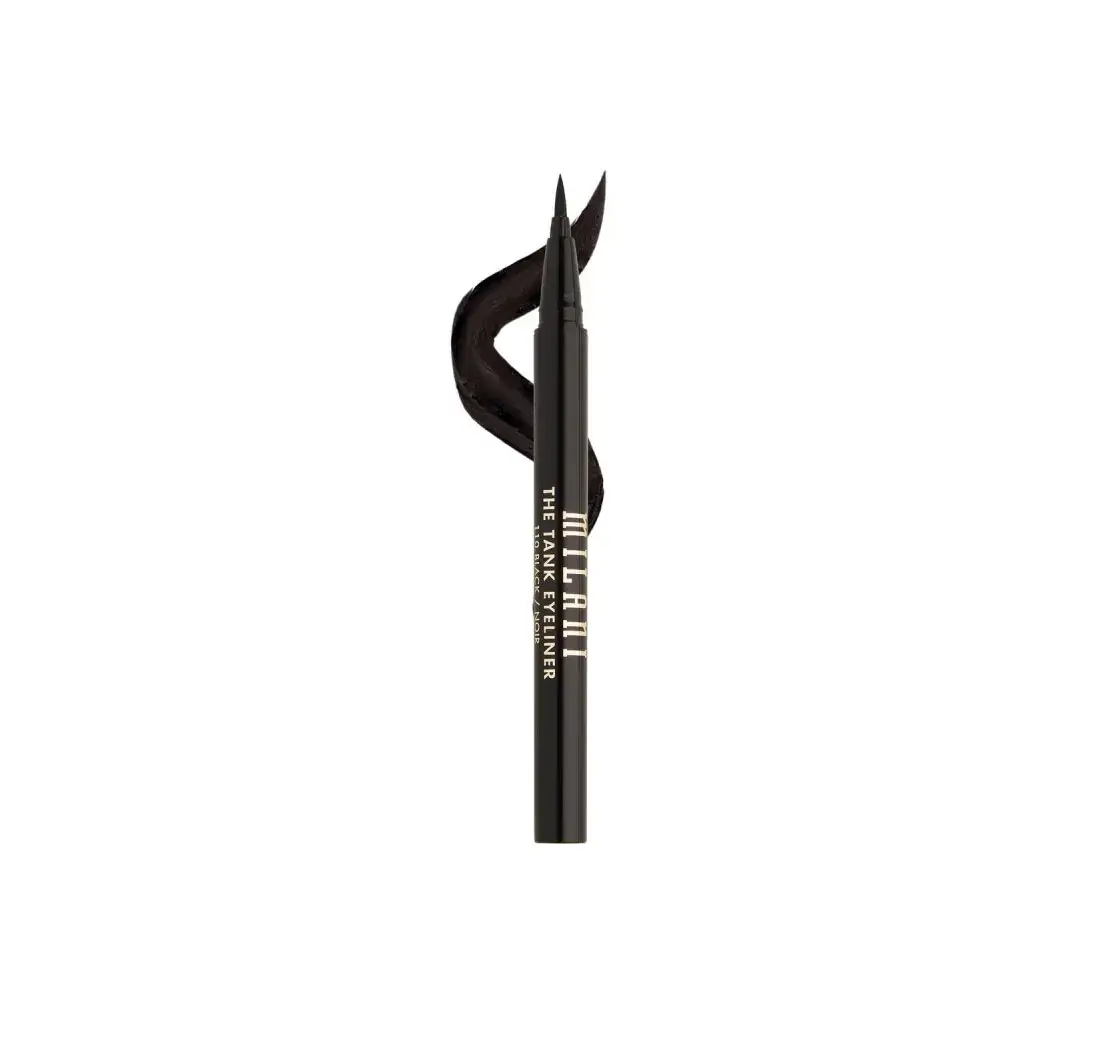 Milani, Stay Put Tank, Waterproof, Liquid Eyeliner, 110, Black, 0.55 ml