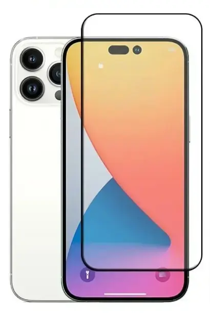Fusion 5D pilnam ekrānam aizsargstikls telefonam iPhone 14 Max | iPhone 14 Plus melns
