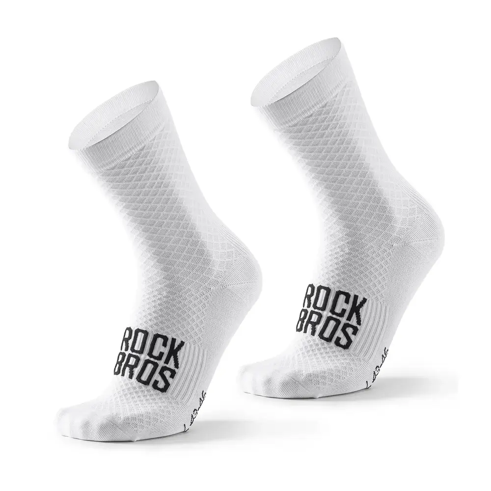 Rockbros 49210016001 ROAD TO SKY Cycling Socks 43-46 cm - White