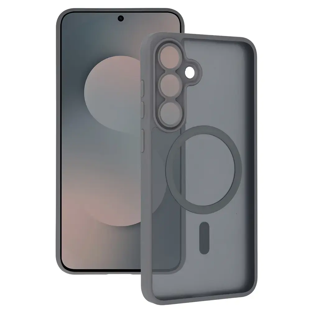 Tel Protect Aura Matte maciņš ar MagSafe atbalstu telefonam Samsung Galaxy S25 FE (S731) pelēks