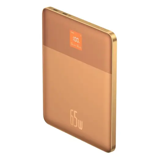 Baseus Blade2 ārējais akumulators (powerbank) | 12 000 mAh | 65W | USB-C | LED ekrāns | oranžs