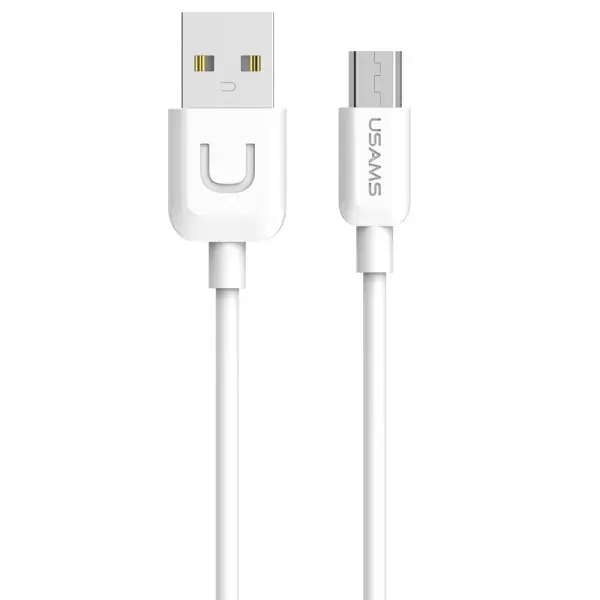 Usams U-TURN провод для передачи данных и зарядки | USB-A на Micro USB | 1m | белый