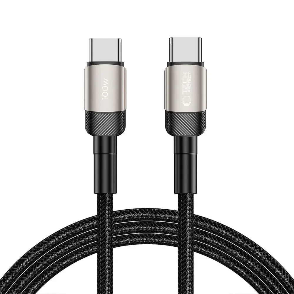 Tech-Protect UltraBoost Evo data transfer and charging cable | USB-C to USB-C | 100W | 2m | brown