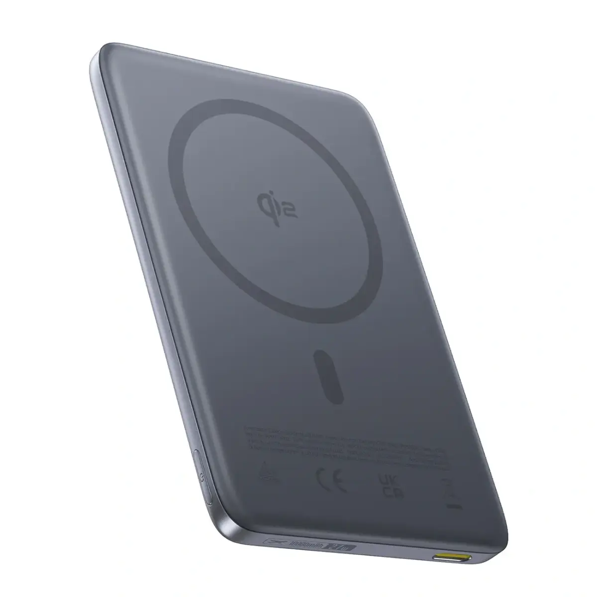 Baseus PicoGo AM41 Ultra-Slim ārējais akumulators (powerbank) | 10 000 mAh | 27W | USB-C, MagSafe | pelēks