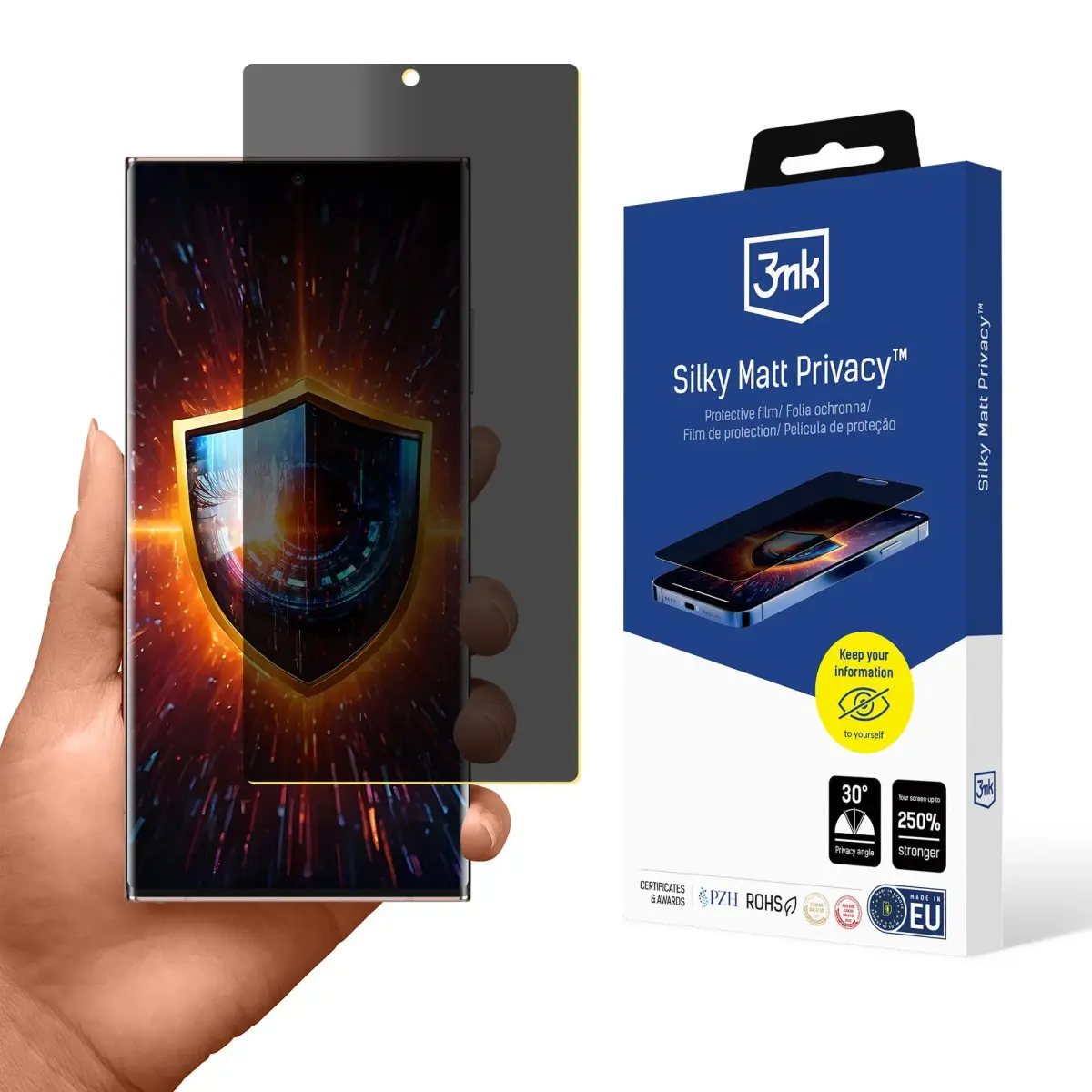 Защитная плёнка 3mk Silky Matt Privacy для Samsung Galaxy Note 20 Ultra (N985) (эффект приватности)