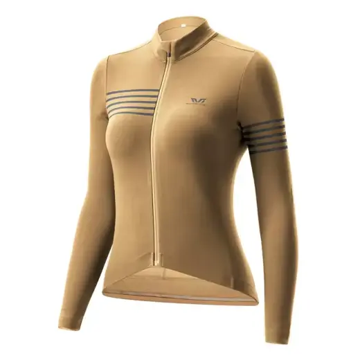 Rockbros YPW065 TVI Women's Long Sleeve Cycling Jersey Fall/Winter S - Yellow