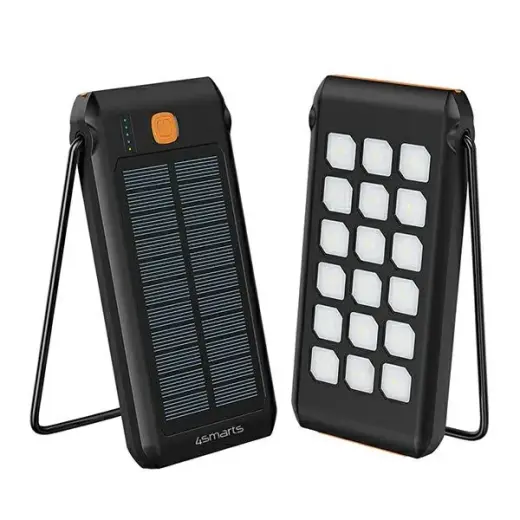 4smarts Solarny TitanPack Flex external battery (powerbank) | 10000 mAh | black, orange