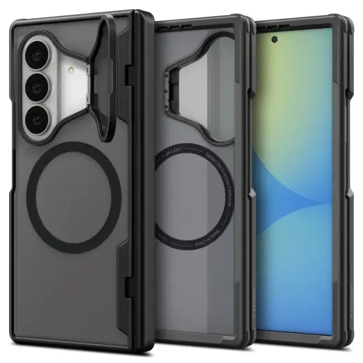 Spigen Optik Armor Pro telefono dėklas su MagSafe palaikymu Samsung Galaxy Z Fold 8 Ultra (F976) juodas