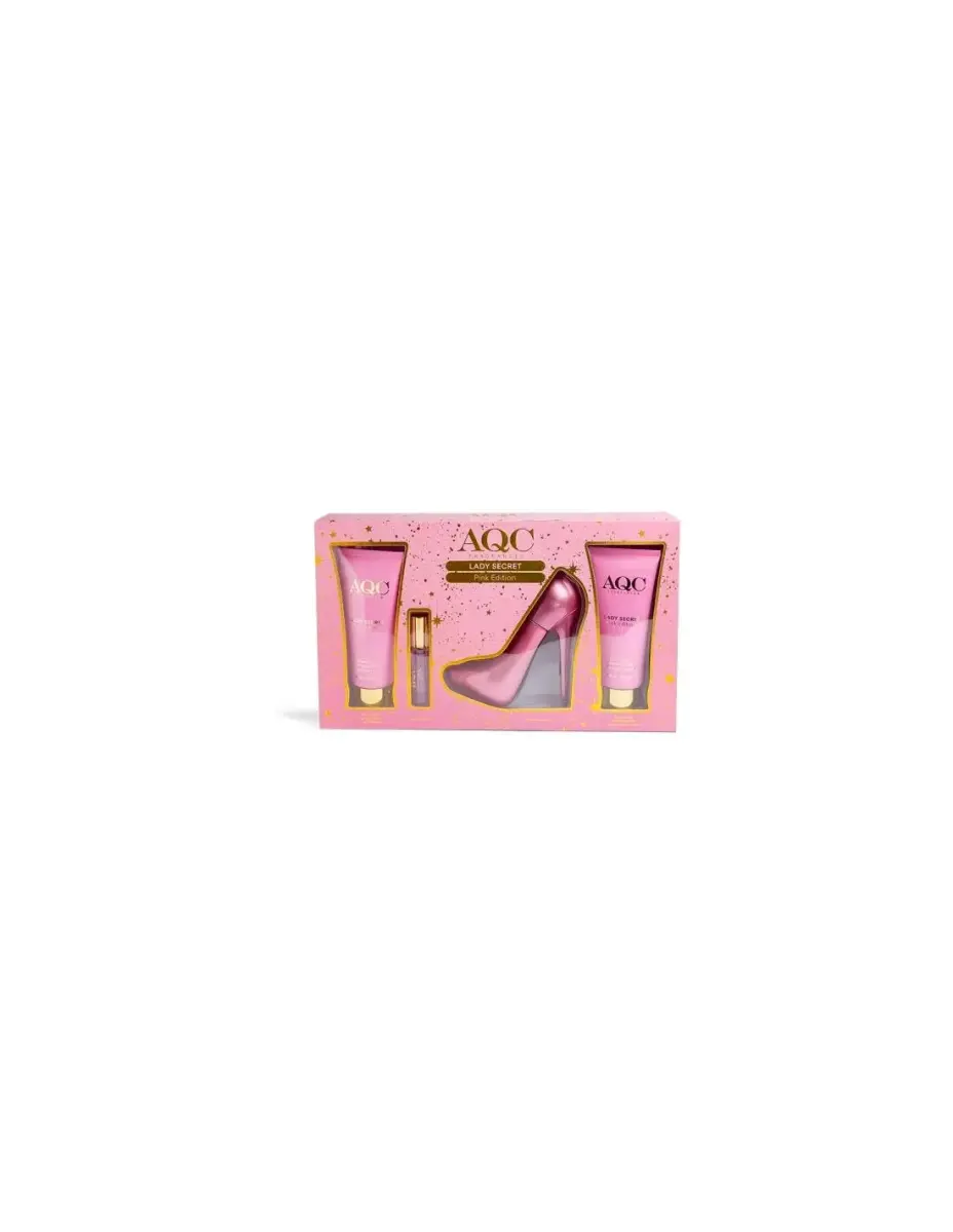 AQC LADY SECRET PINK EDITION EDT SPRAY 100 ML SETS