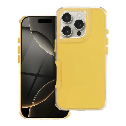 MATRIX telefono dėklas iPhone 16 Pro geltonas