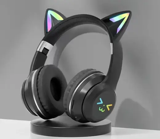 Goodbuy Strange Eyes bezvadu austiņas bērniem | bluetooth 5.1 melnas (Bojāts iepakojums)