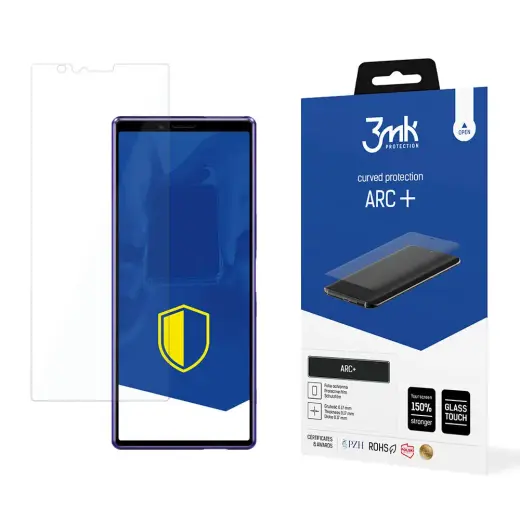 3mk ARC+ aizsargplēve telefona ekrānam Sony Xperia 1 (saderīgs ar pirksta nospieduma sensoru)