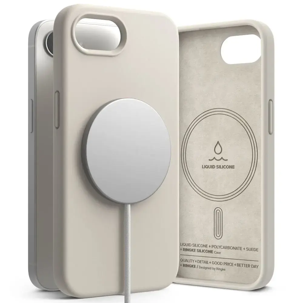 Ringke Silicone Magsafe iPhone 16e Case - Beige