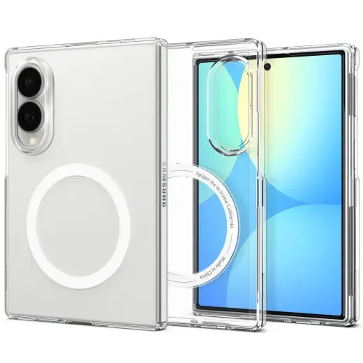 Spigen AirSkin telefono dėklas su MagSafe palaikymu Samsung Galaxy Z Fold 8 (F971) baltas