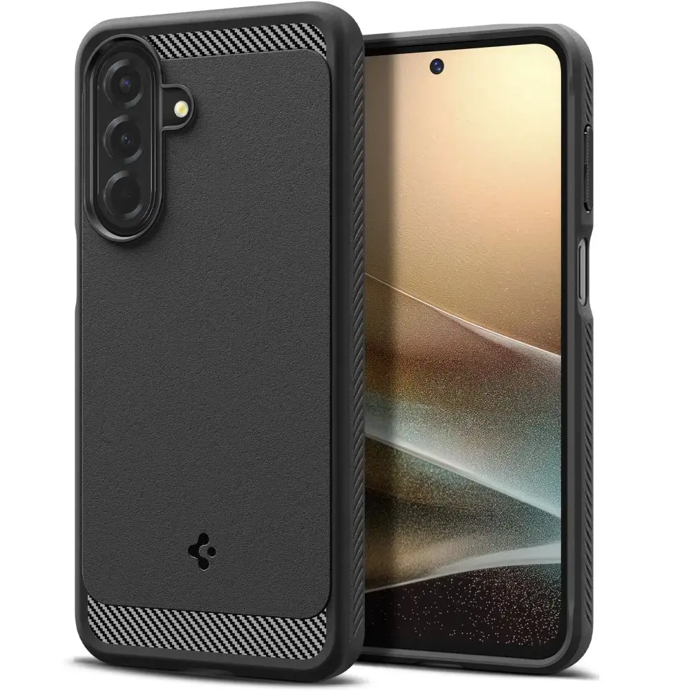 Spigen Rugged Armor telefono dėklas Samsung Galaxy A27 5G (A276) juodas