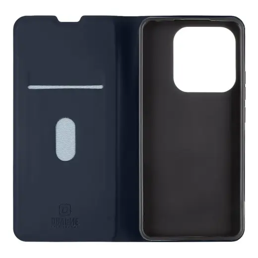 Obal:Me SmoothTouch knyginio tipo telefono dėklas Redmi note 14 5G tamsiai mėlynas