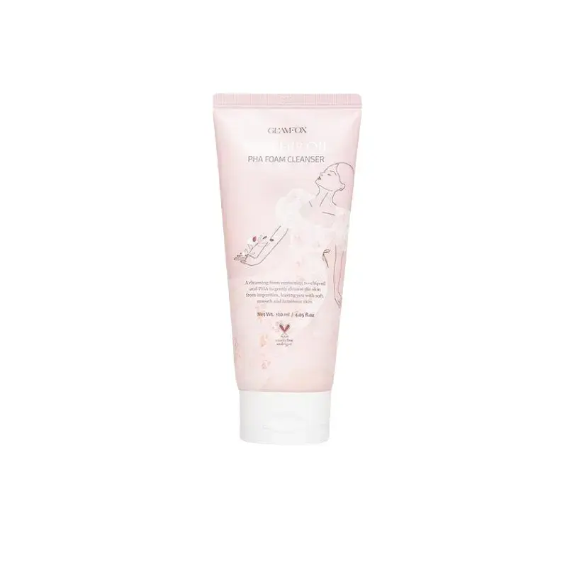 Glamfox, Rosehip Oil, Cleansing & Hydrating, Cleansing Foam, 120 ml