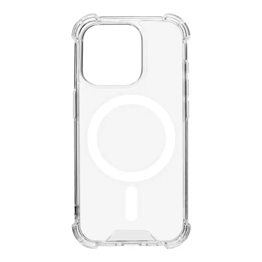 Tactical MagForce Plyo phone case with MagSafe support for iPhone 15 Pro transparent