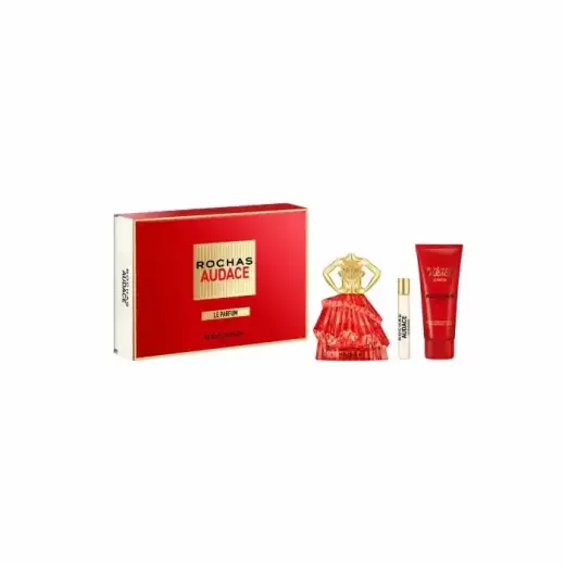 Rochas Audace Le Parfum Spray 90ml Set 3 Pieces