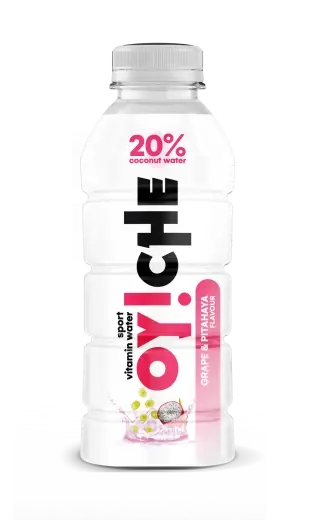 Vitaminizēts dzēriens OY!CHE, vīnogas, pitaja 20%, kokosriekstu ūdens, PET, 0.5l (DEP)