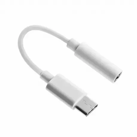 Fusion Accessories CM20 adapteris | USB-C uz 3.5mm | balts (OEM)