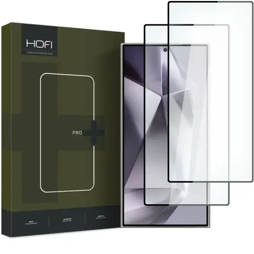 HOFI GLASS PRO+ защитное стекло для телефона Samsung Galaxy S24 Ultra черный 2 шт.