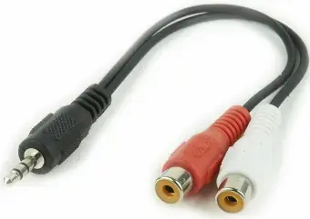 cable Gembird 3.5mm Jack - 2xRCA black