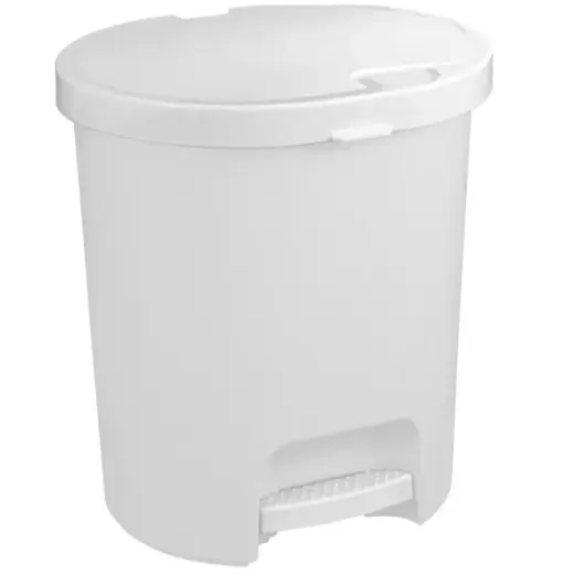 Pedal bin 25L 36x41cm white