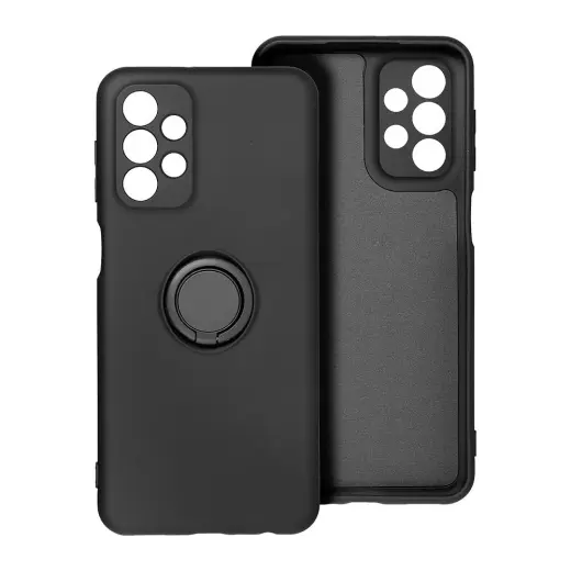 Silicone ring telefono dėklas Samsung Galaxy A27 5G (A276) juodas