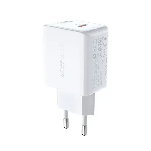 Acefast A1 tīkla lādētājs | 20W | PD | USB-C | balts