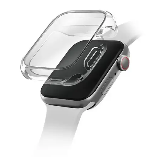 UNIQ Garde viedpulksteņa maciņš (apvalks) priekš Apple Watch (45 mm) | caurspīdīgs
