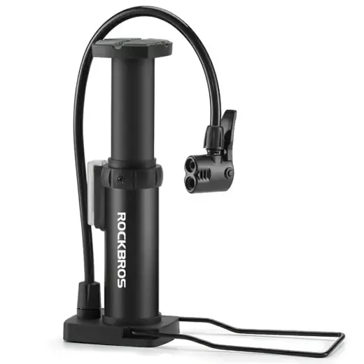 Rockbros 4522L Ultralight Foot Bicycle Pump - Black