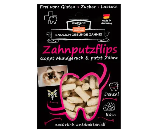 QCHEFS Kārums kaķiem Dental Flips 40 gr