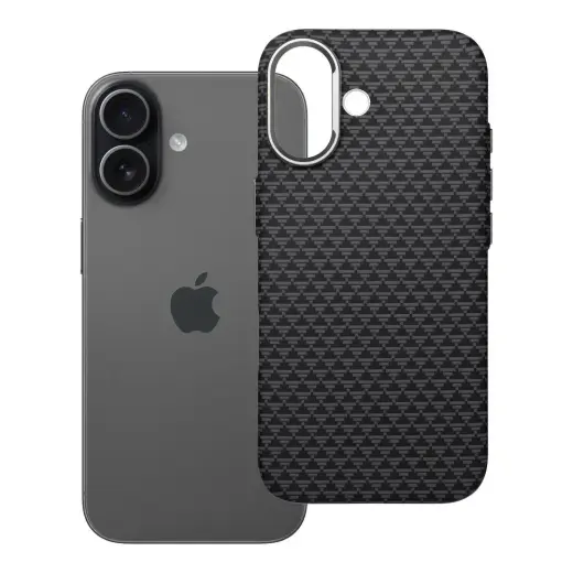 K-Look telefono dėklas su MagSafe palaikymu iPhone 17 juodas