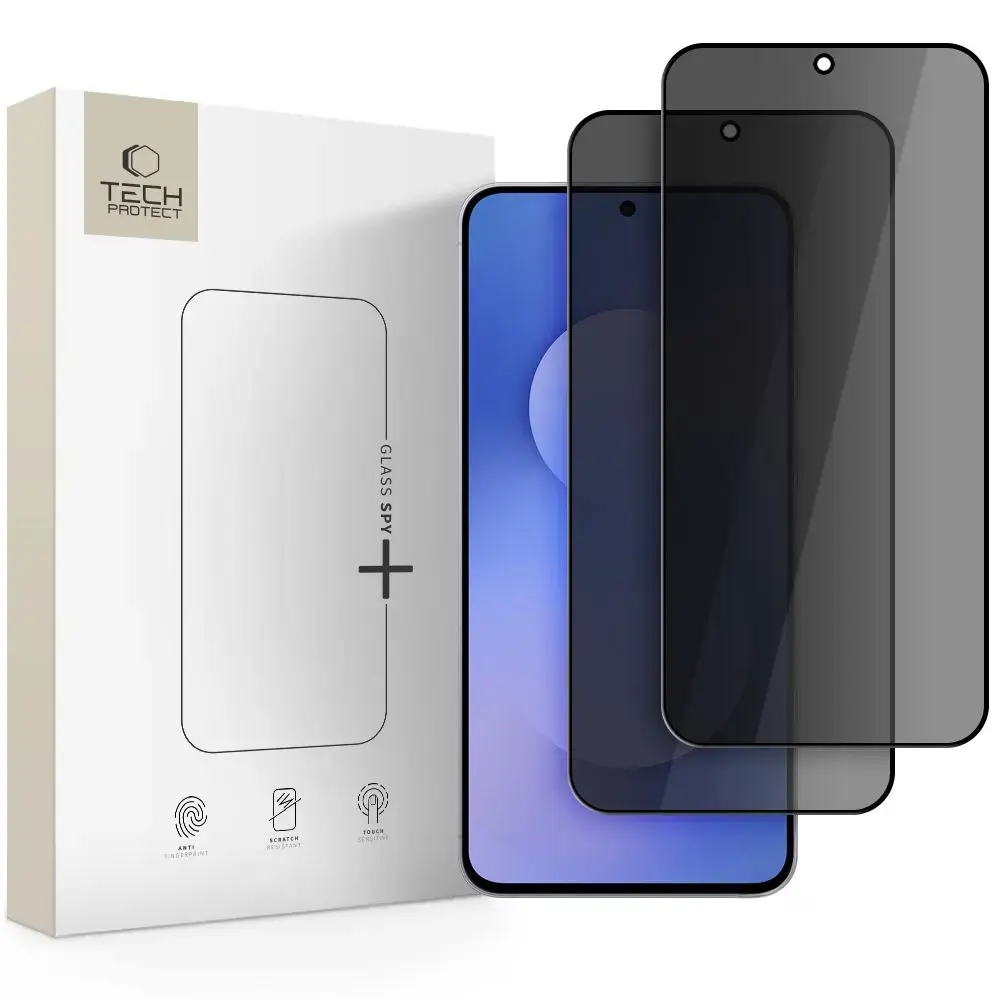Tech-Protect Glass SPY+ aizsargstikls telefona ekrānam Galaxy A37 | Galaxy A57 5G | Galaxy S25 FE (privātuma efekts) (2 gab.)