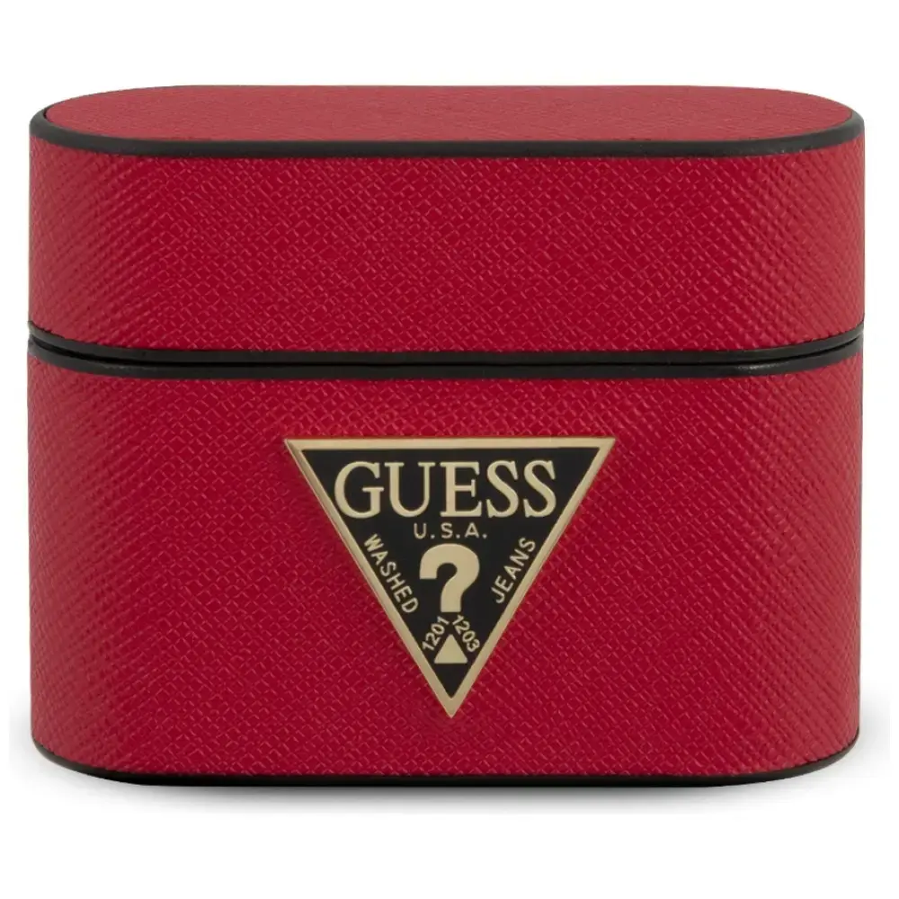 Guess GUACAPVSATMLRE AirPods Pro cover red Saffiano