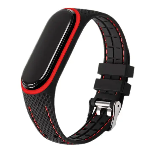 LIFESTYLE nutikella rihm Xiaomi Mi Band 7 jaoks | silikoonist | must