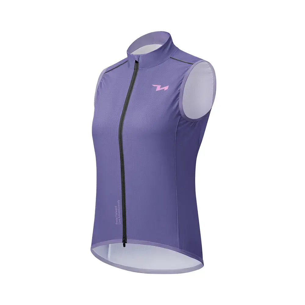 Rockbros MJ008 TVI Windproof Women's Cycling Vest L - Purple