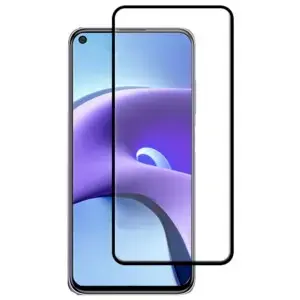 Fusion 5D aizsargstikls pilnam ekrānam ar rāmiņu telefonam Xiaomi Redmi Note 9T melns